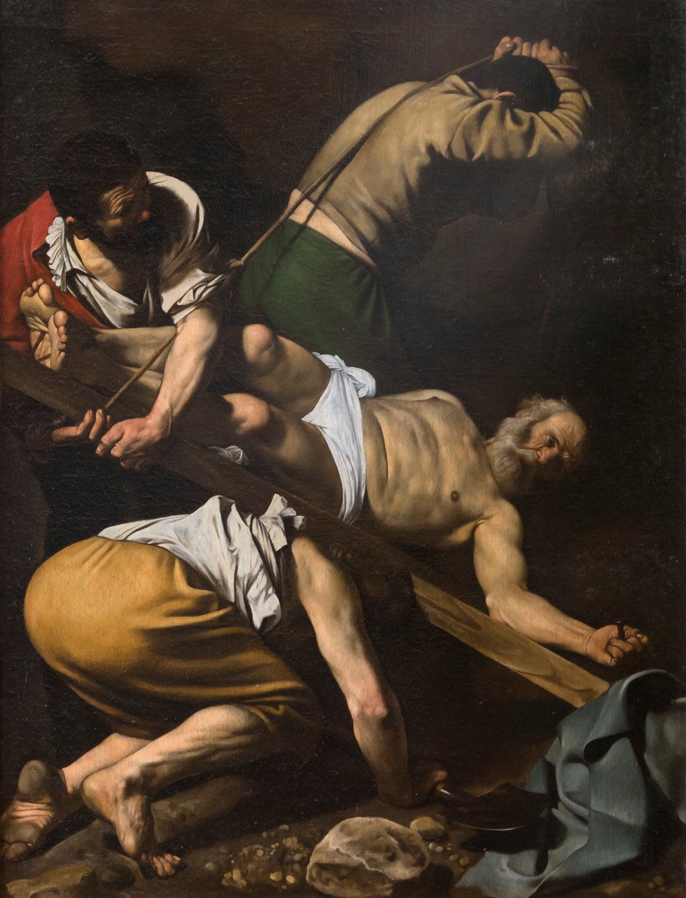 Crucifixión de San Pedro de Michelangelo Merisi da Caravaggio