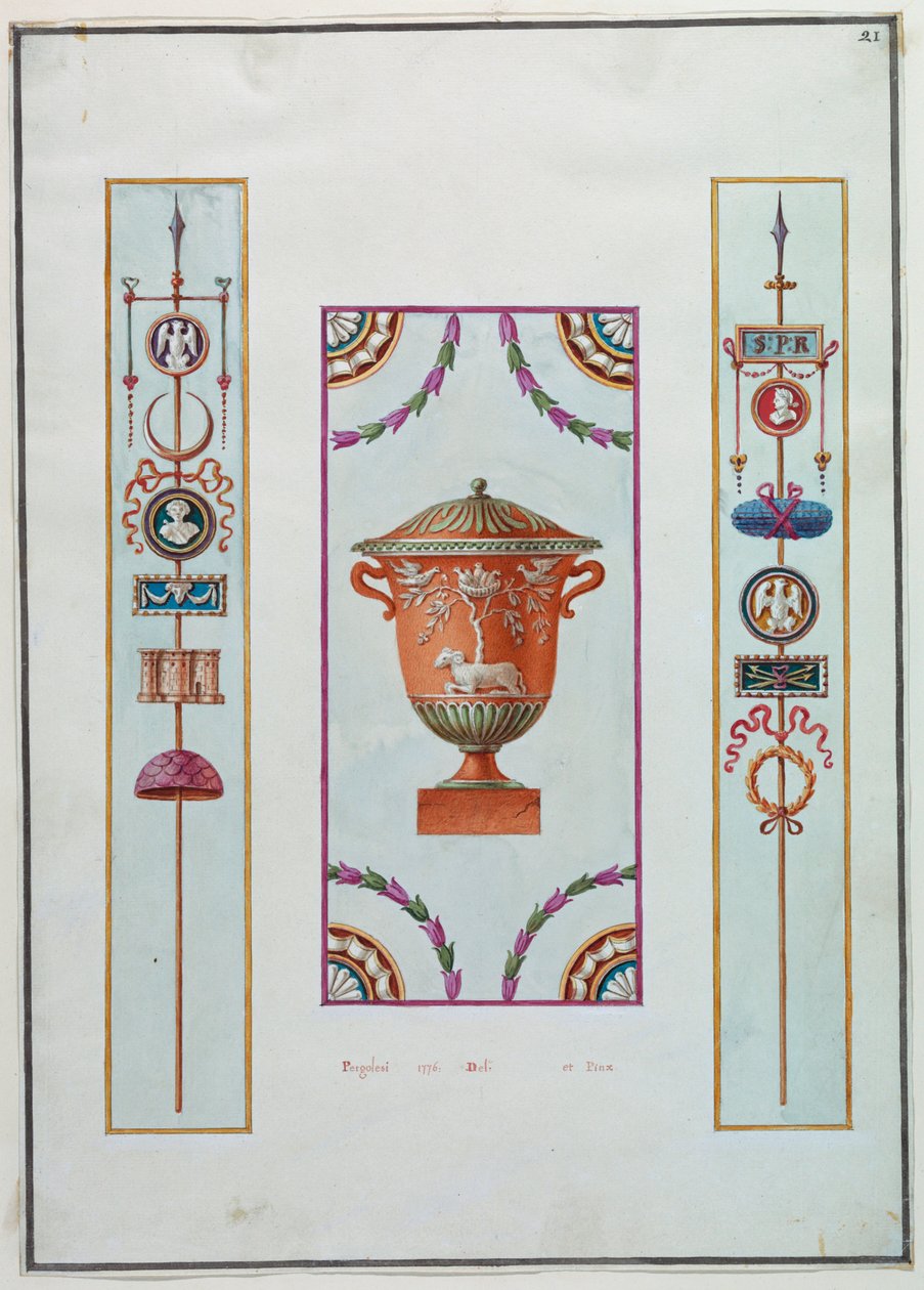 Decoración de pared de Michelangelo Pergolesi