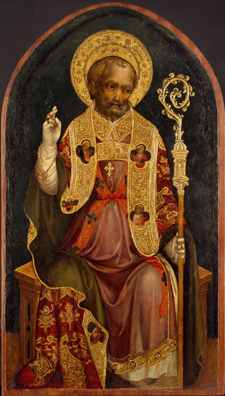 Un santo obispo, c1440 de Michele Giambono