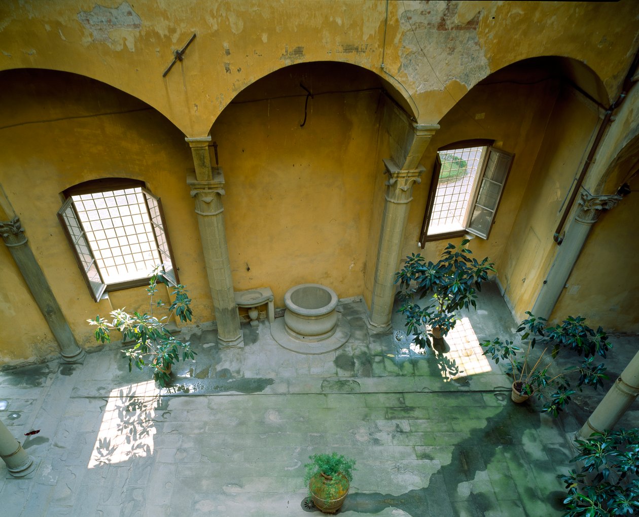 Patio Interior, Villa Medicea di Careggi de Michelozzo di Bartolommeo