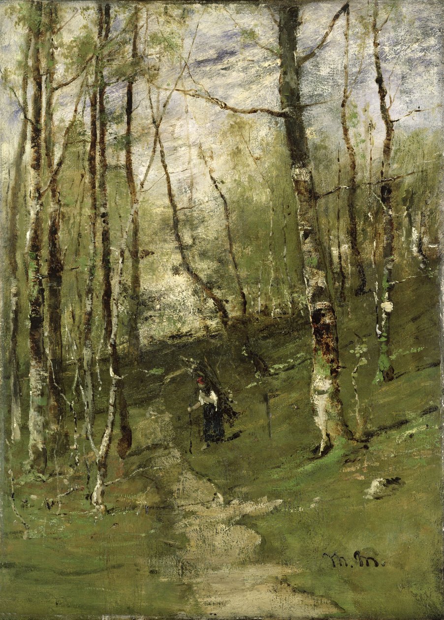 En los bosques de Barbizon en 1875 de Mihály Munkácsy