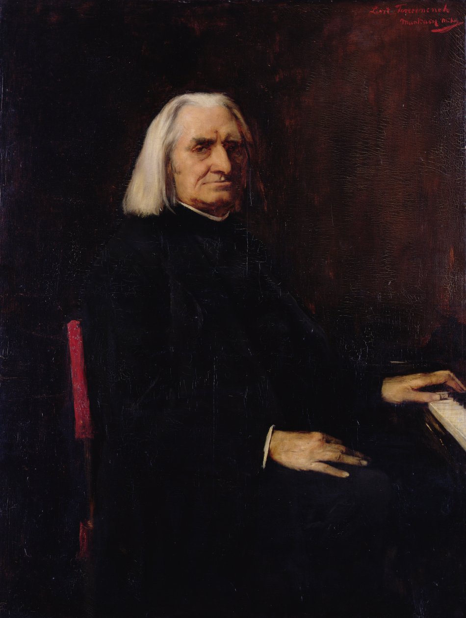Retrato de Franz Liszt, 1886 de Mihály Munkácsy