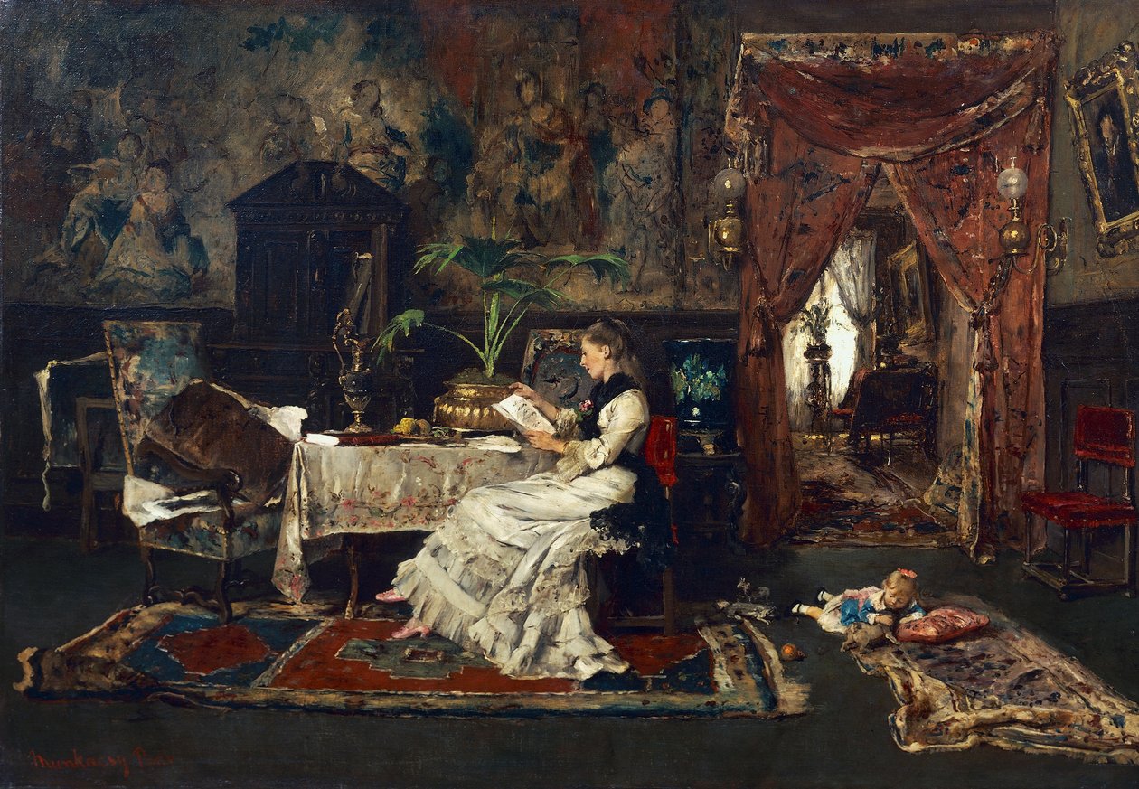 Interior parisino de Mihály Munkácsy