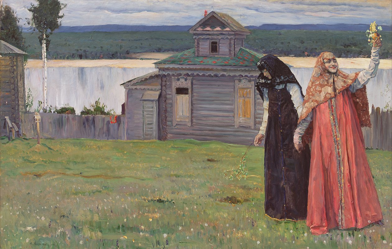En un monasterio aislado, 1915 de Mikhail Vasilievich Nesterov
