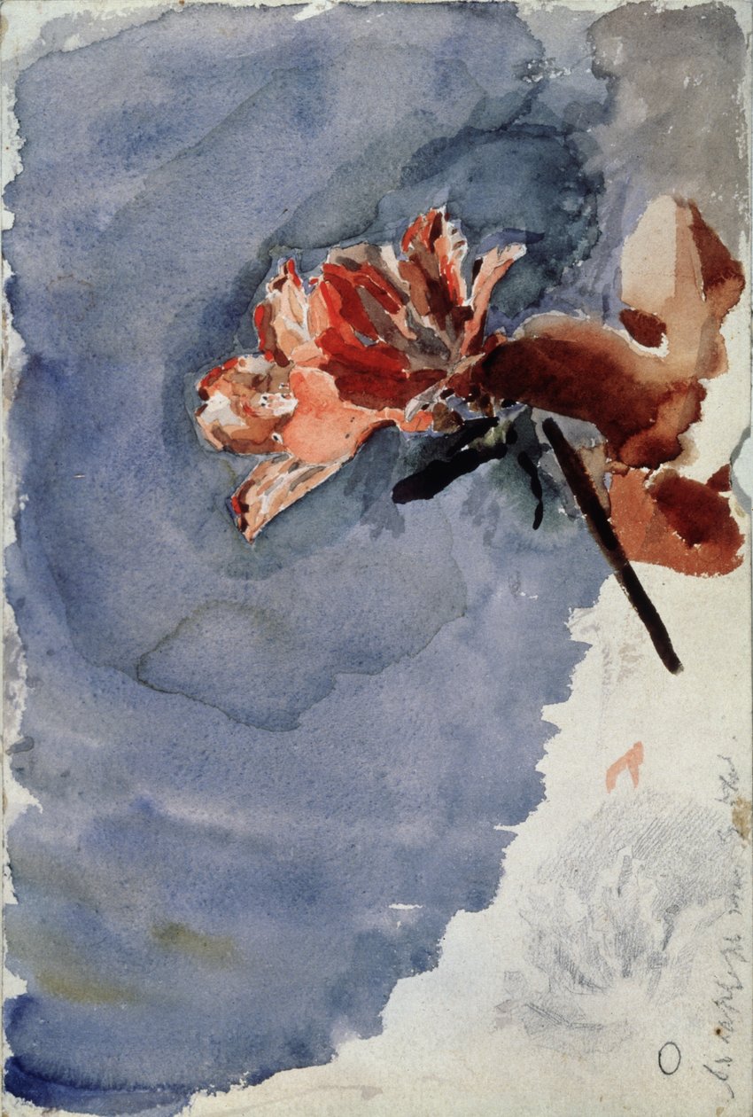 Azalea Roja, 1886-1887 de Mikhail Aleksandrovich Vrubel