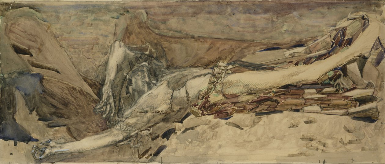 El Demonio abatido, 1901 de Mikhail Aleksandrovich Vrubel