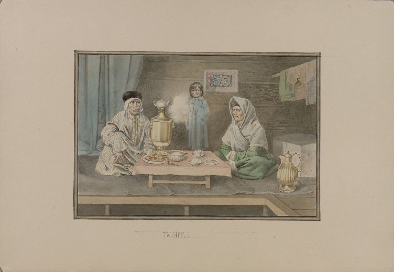 Mujeres tártaras, 1862 de Mikhail Stepanovich Znamensky