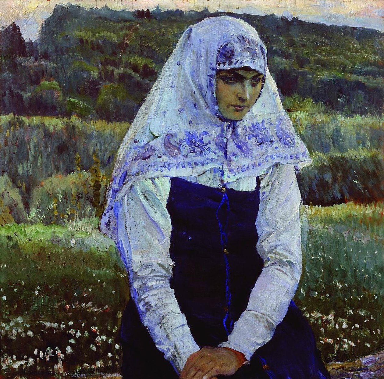 La Novia de Cristo de Mikhail Vasilievich Nesterov