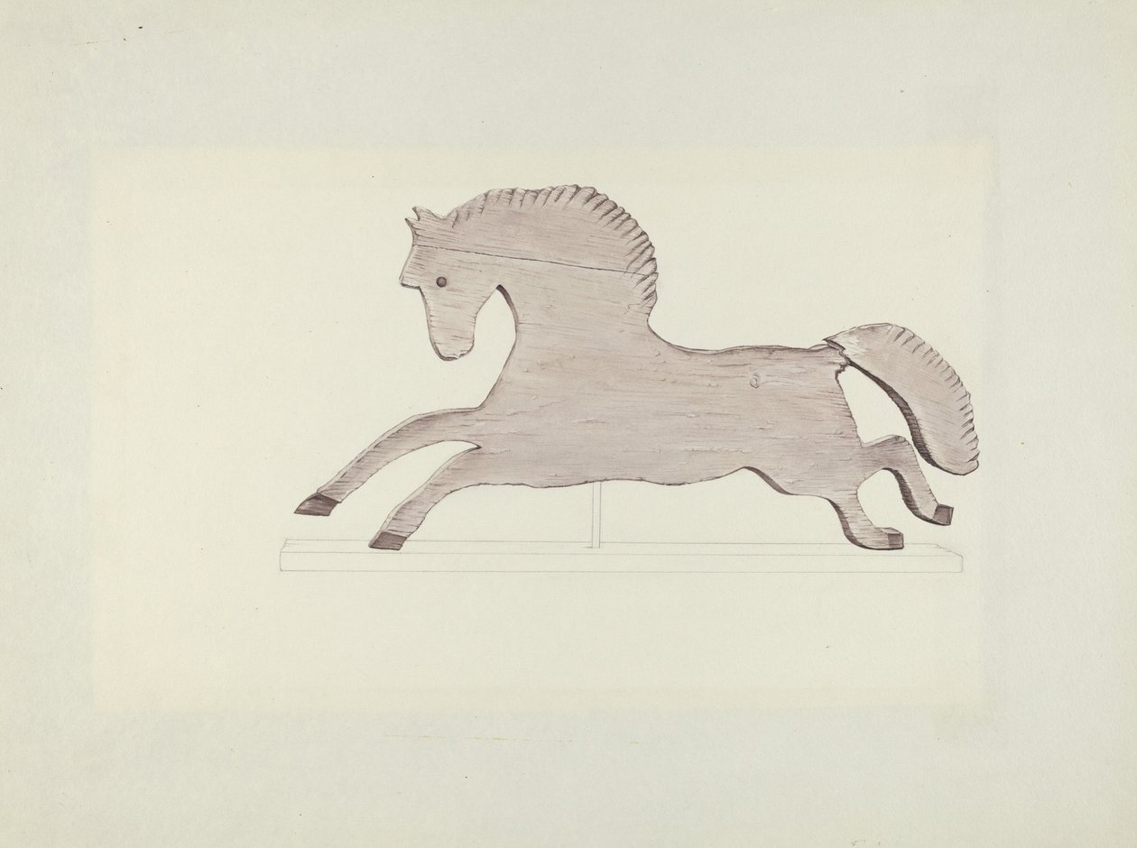 Veleta de caballo de Mildred E. Bent