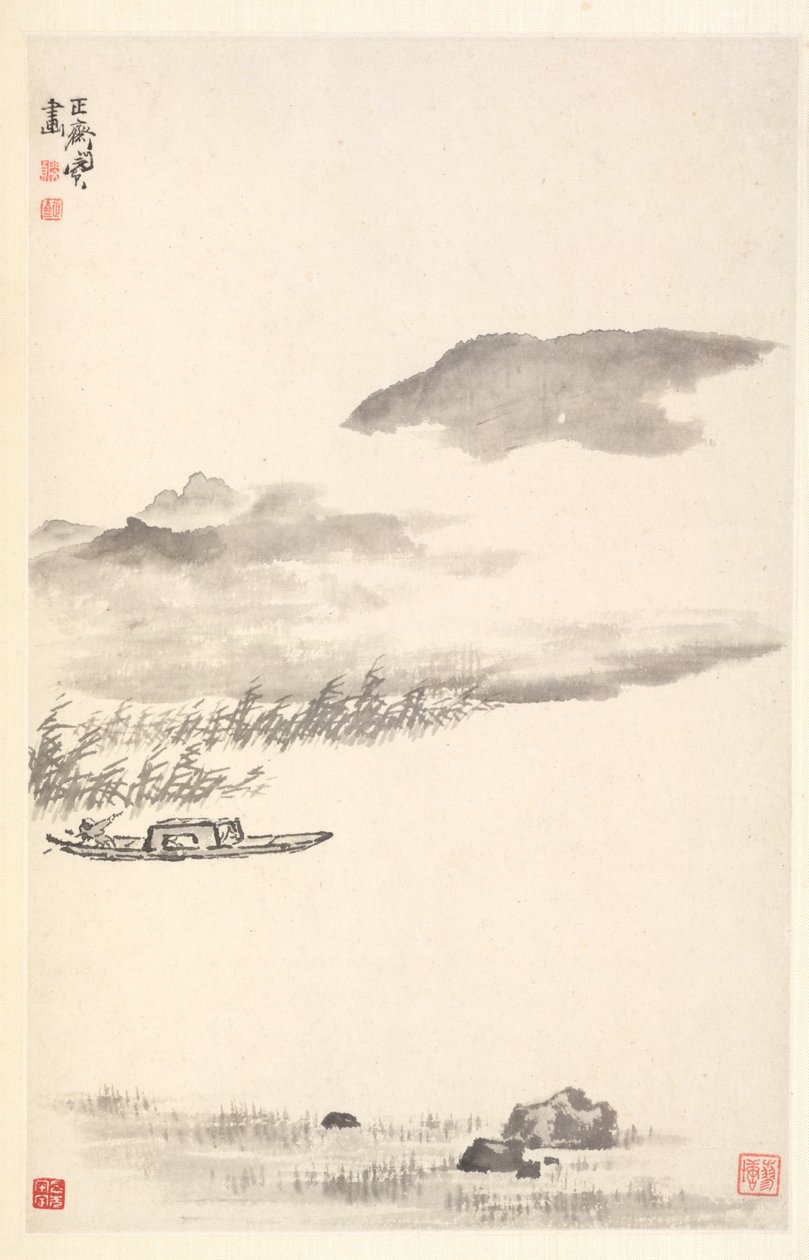 River Landscape de Min Zhen