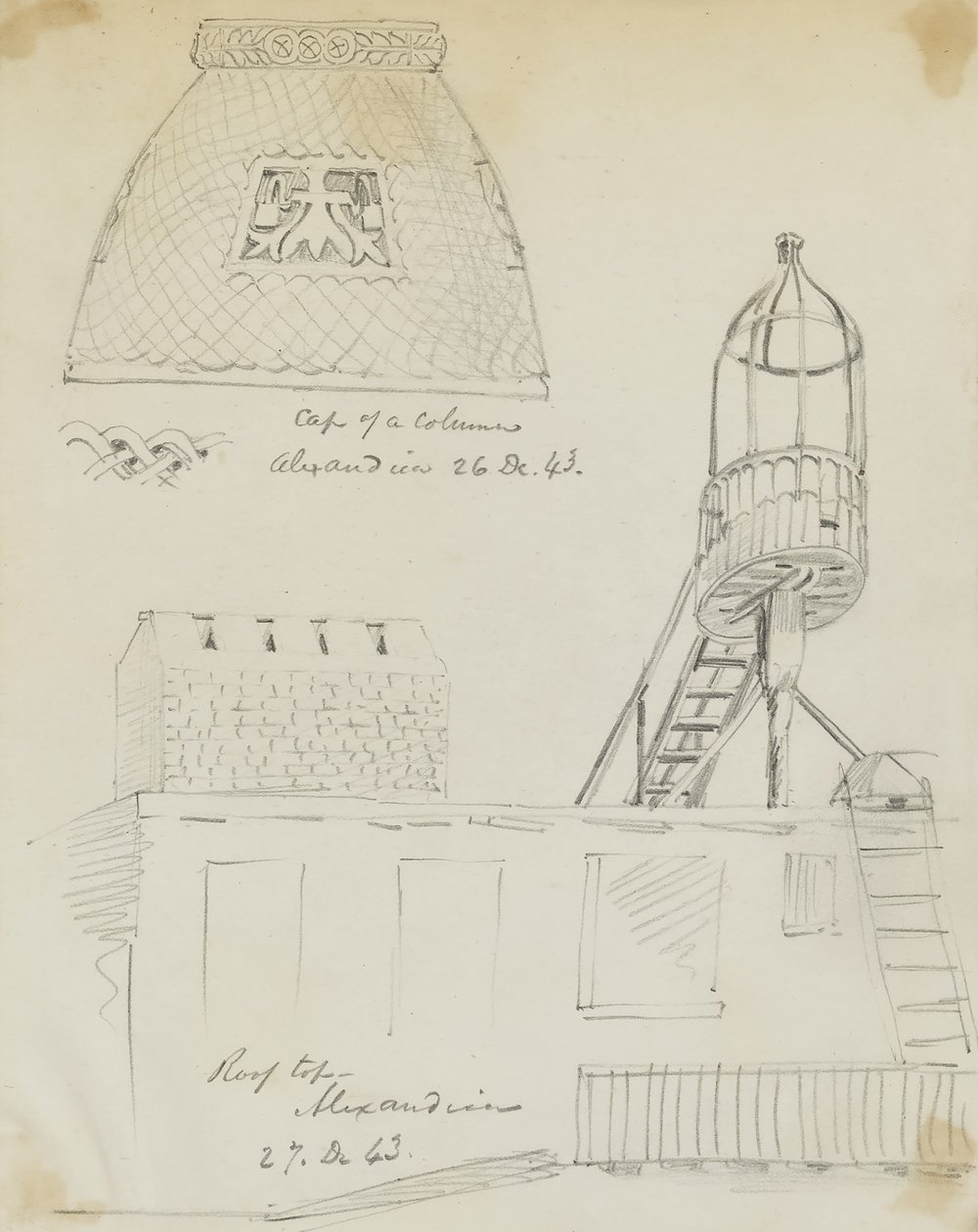 Alejandría (tejado/tapa de una columna) de Miner Kilbourne Kellogg