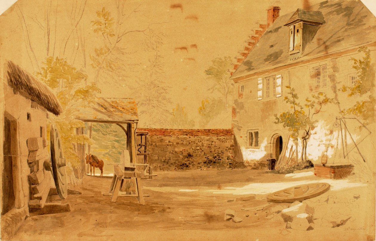 Antigua abadía de San Valerio, Francia de Miner Kilbourne Kellogg