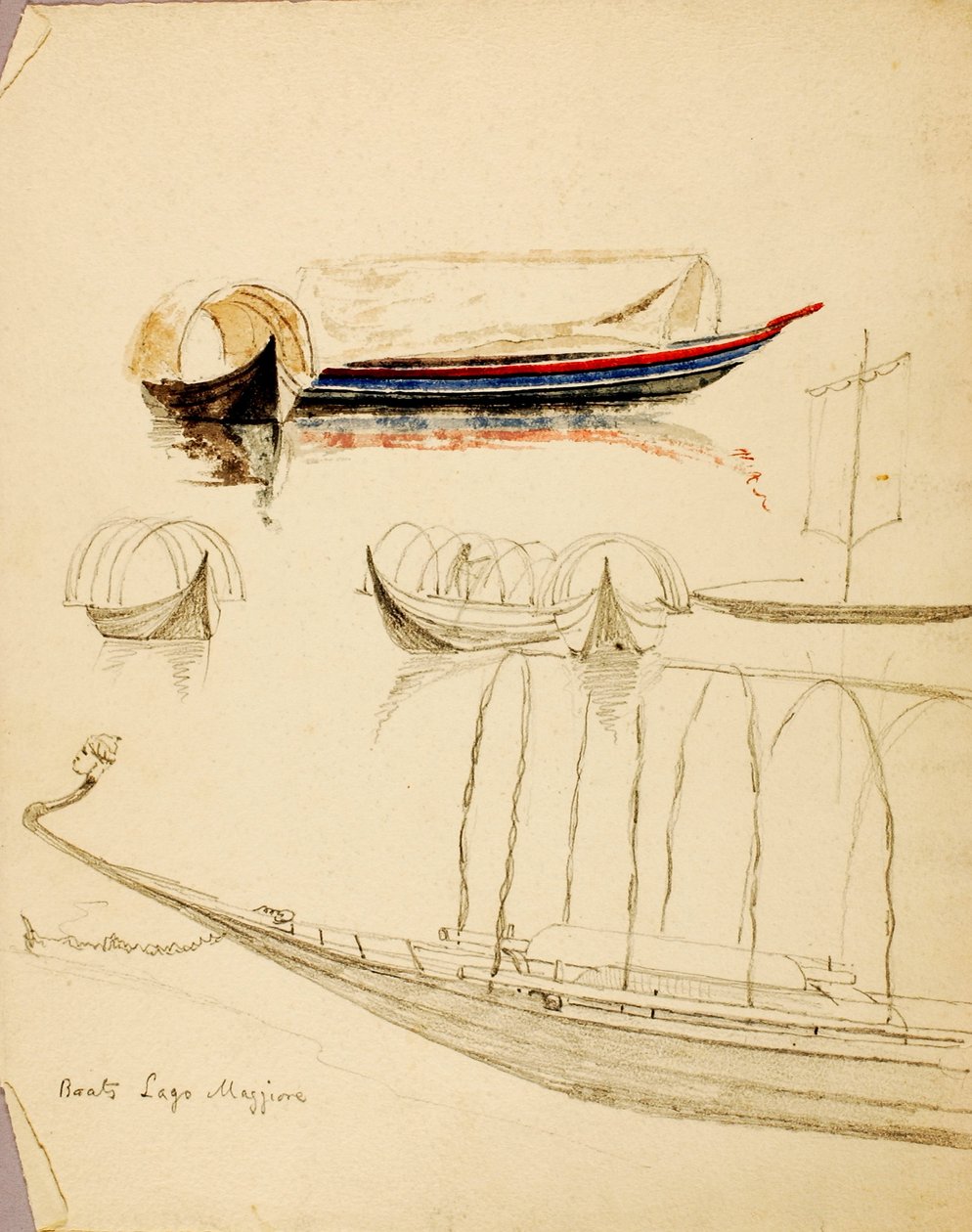 Barcos, Lago Mayor de Miner Kilbourne Kellogg
