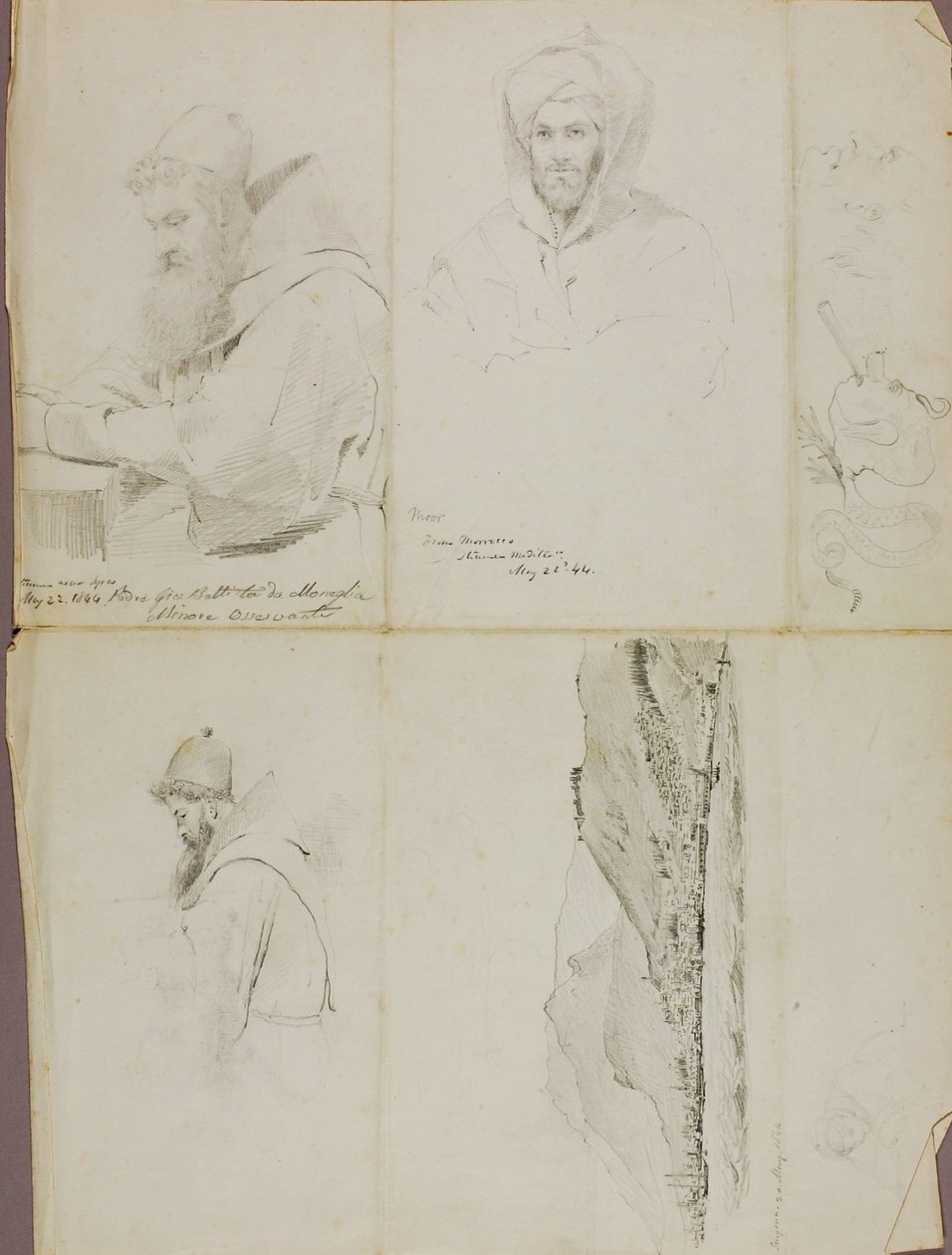 Estudios--Paisaje y retrato de Miner Kilbourne Kellogg