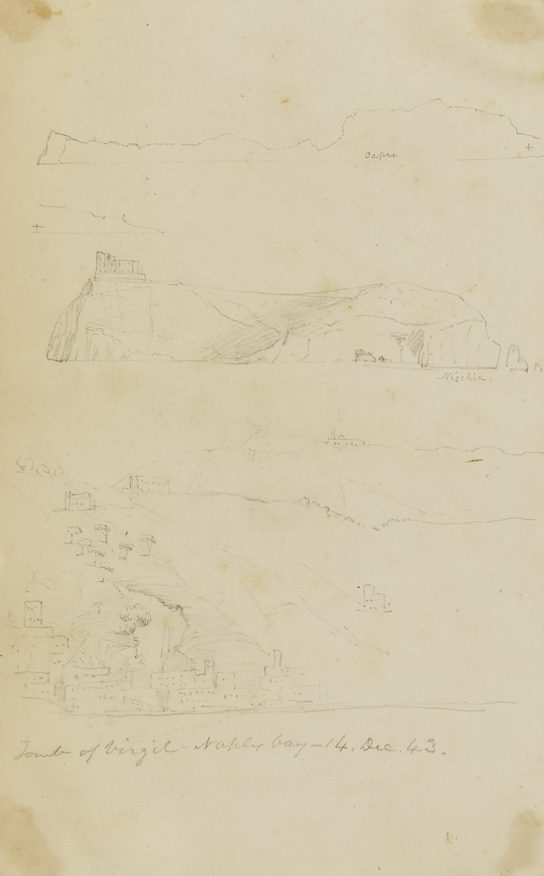 Tumba de Virgilio, Bahía de Nápoles de Miner Kilbourne Kellogg