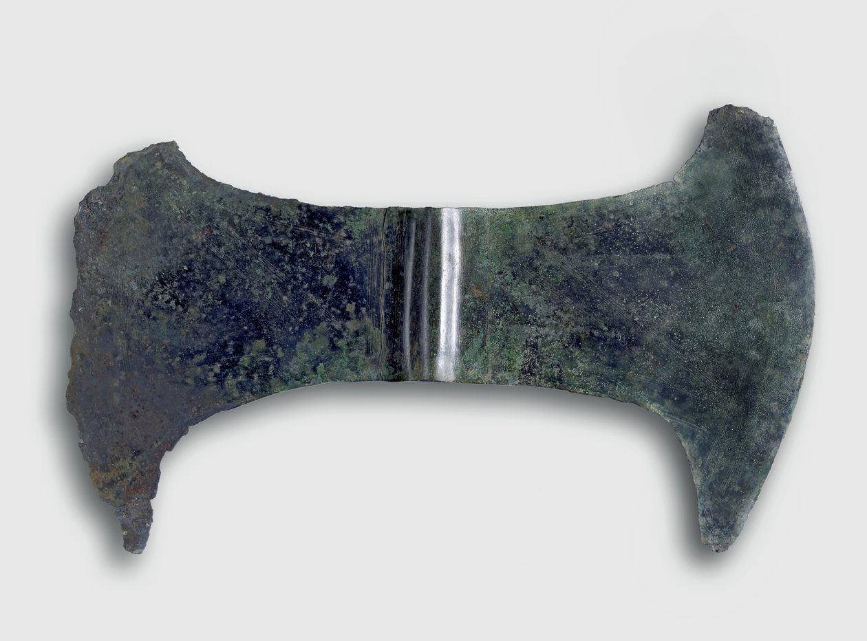 Hacha votiva doble, Creta, c.1700-1500 a.C. de Minoan