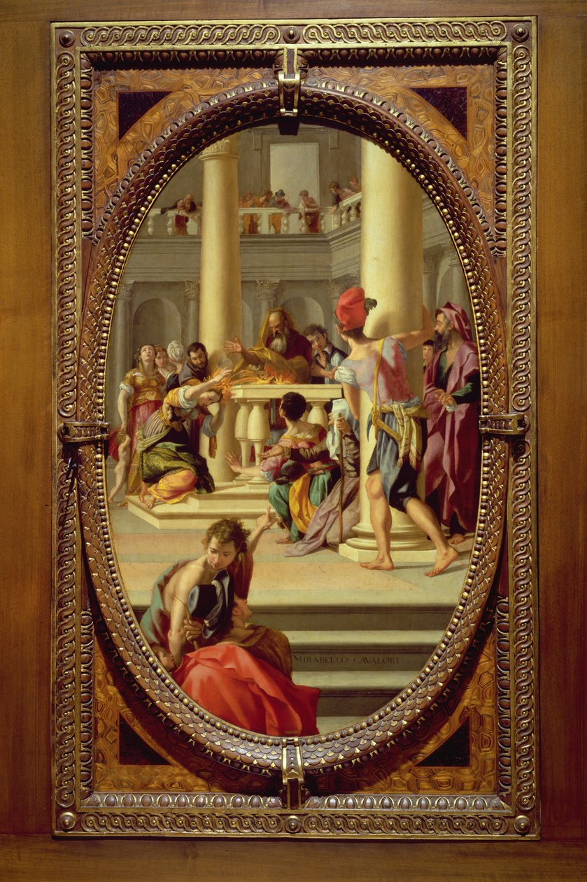 Lavinia en el altar, 1572 de Mirabello Cavalori