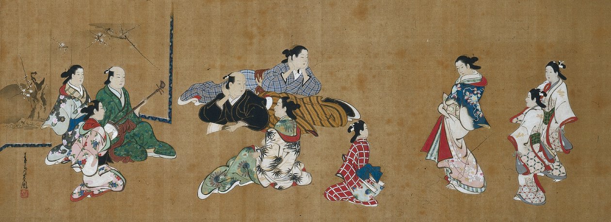 Entertainment Scene de Miyagawa Chōshun