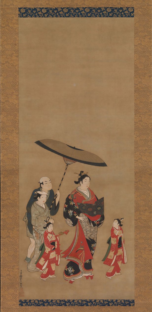Cortesana en desfile de Miyagawa Issho