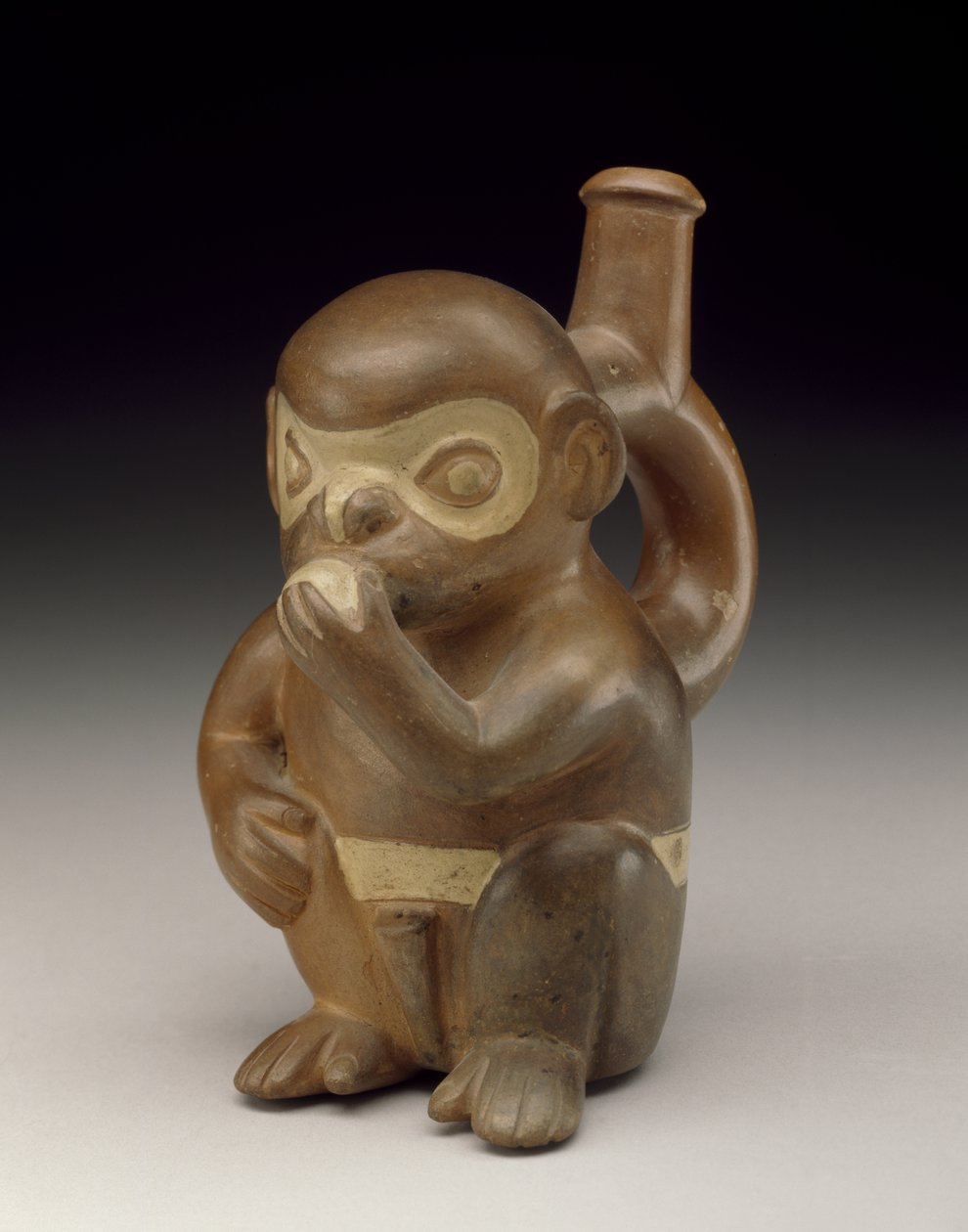 Vasija de Mono, 50-100 d.C. de Moche Moche