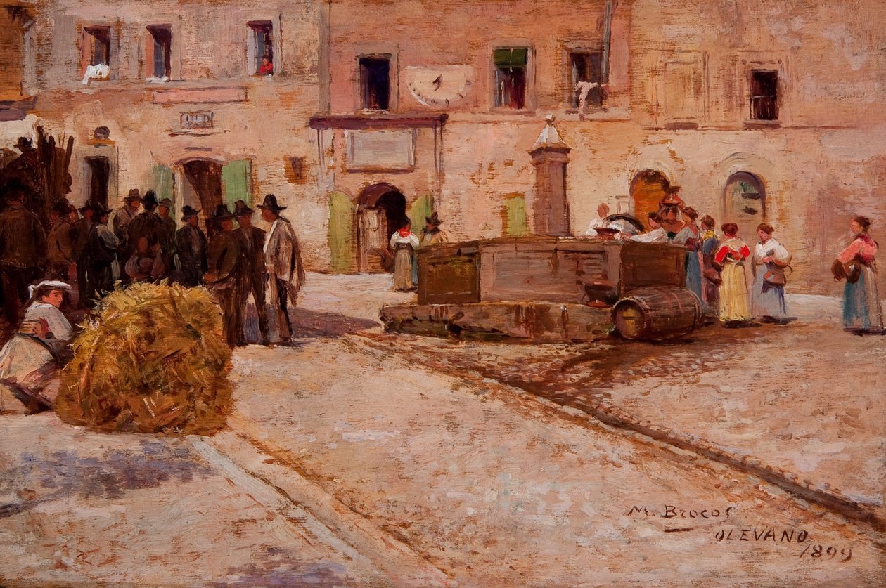 Calle en Italia de Modesto Brocos
