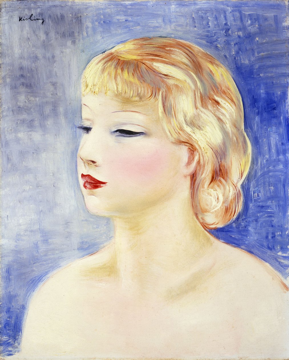 Mujer rubia; Femme Blonde de Moise Kisling