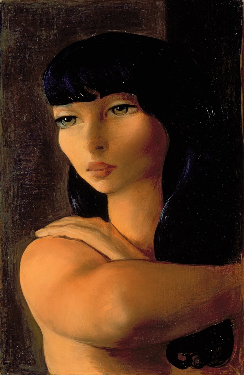 Pequeña morena, c.1930 (óleo sobre lienzo) de Moise Kisling