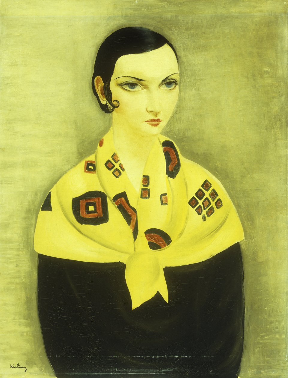 Retrato de mujer de Moise Kisling