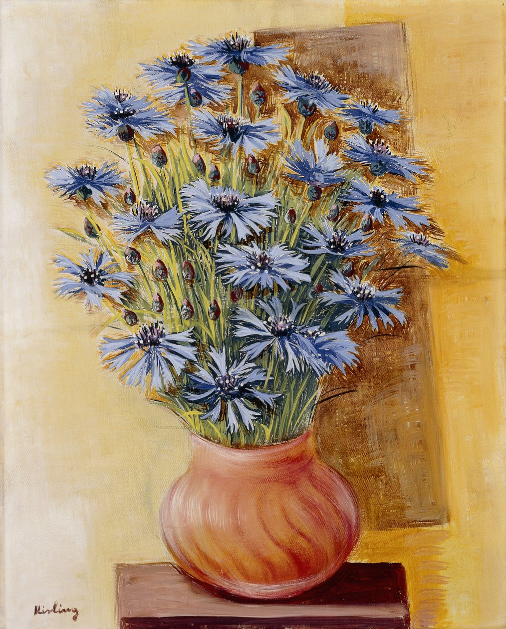 Jarrón de flores de Moise Kisling