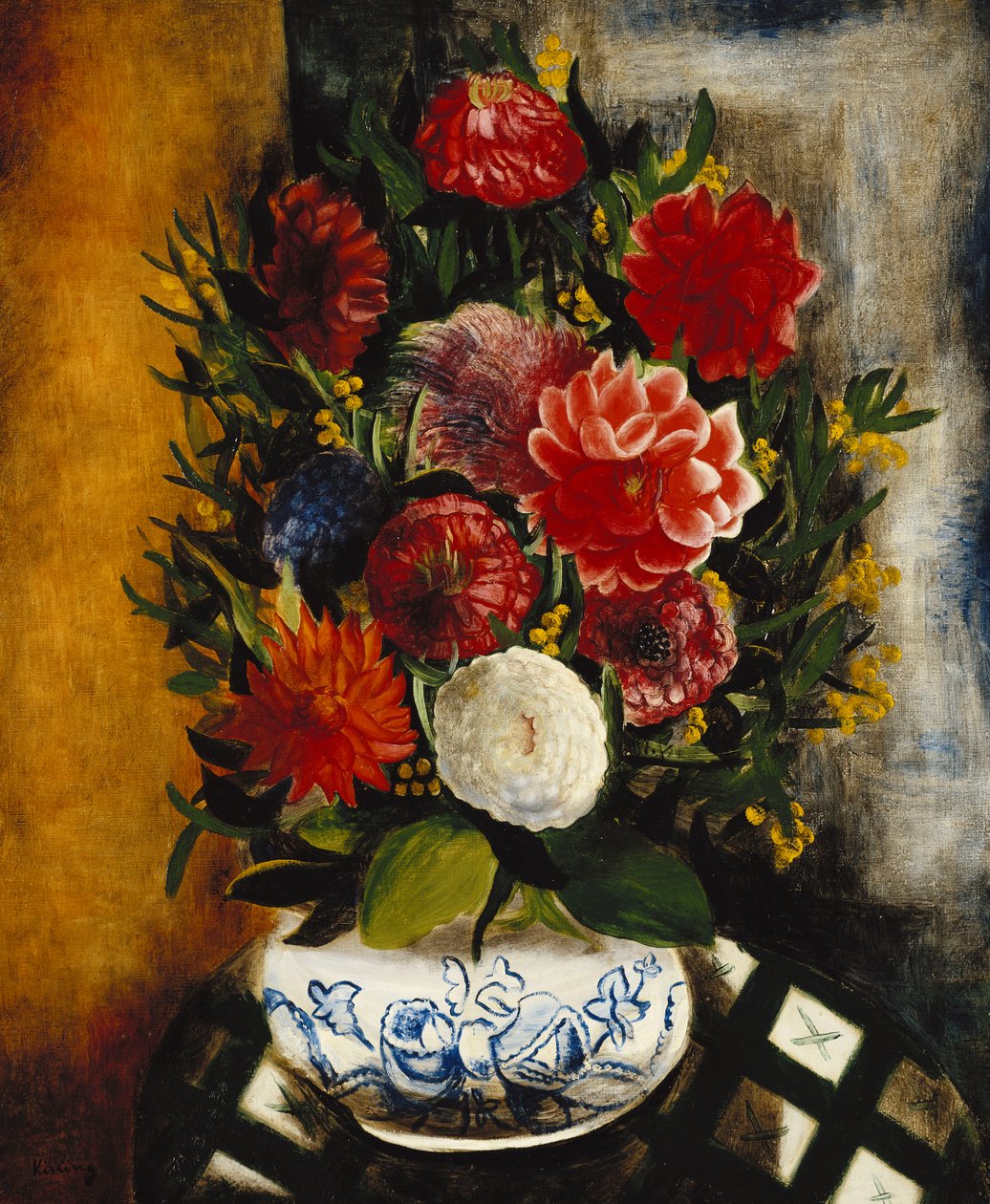 Jarrón de flores; Vase de Fleurs de Moise Kisling