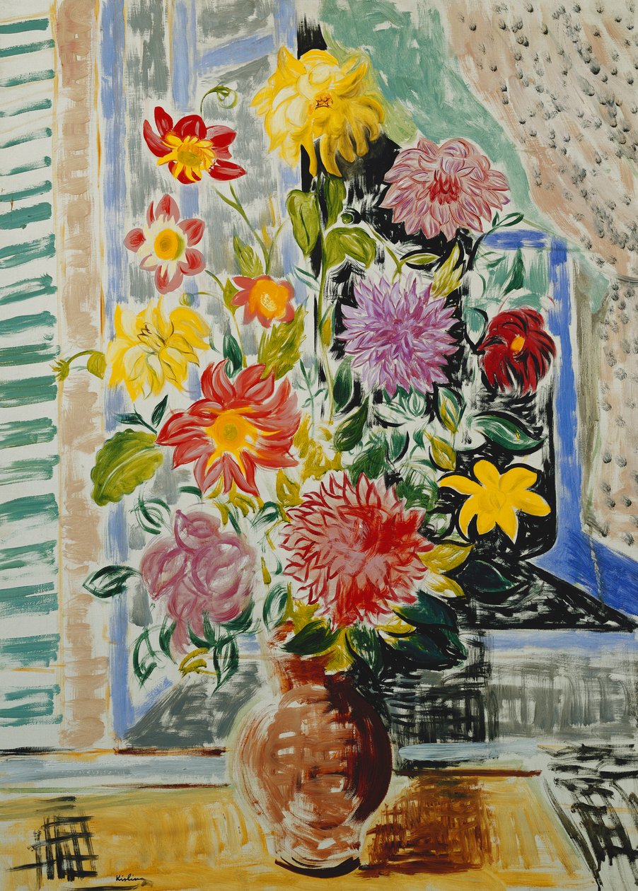 Jarrón de flores; Vase de Fleurs de Moise Kisling