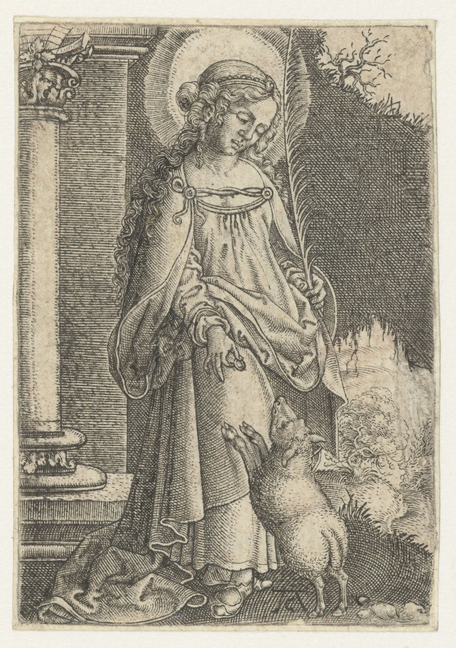 Santa Inés de Monogrammist AC
