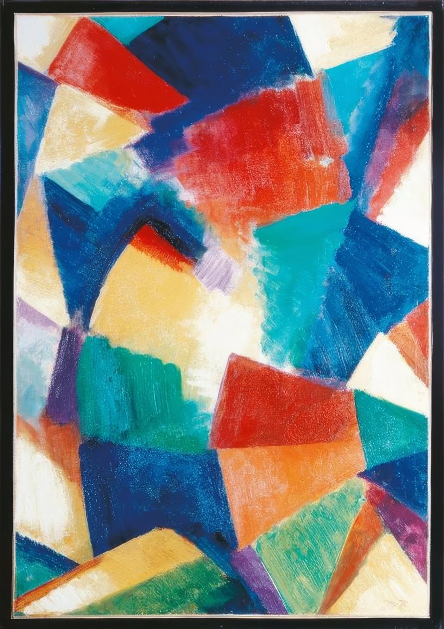 Sincromía en azul violeta. Estudiar de Morgan Russell