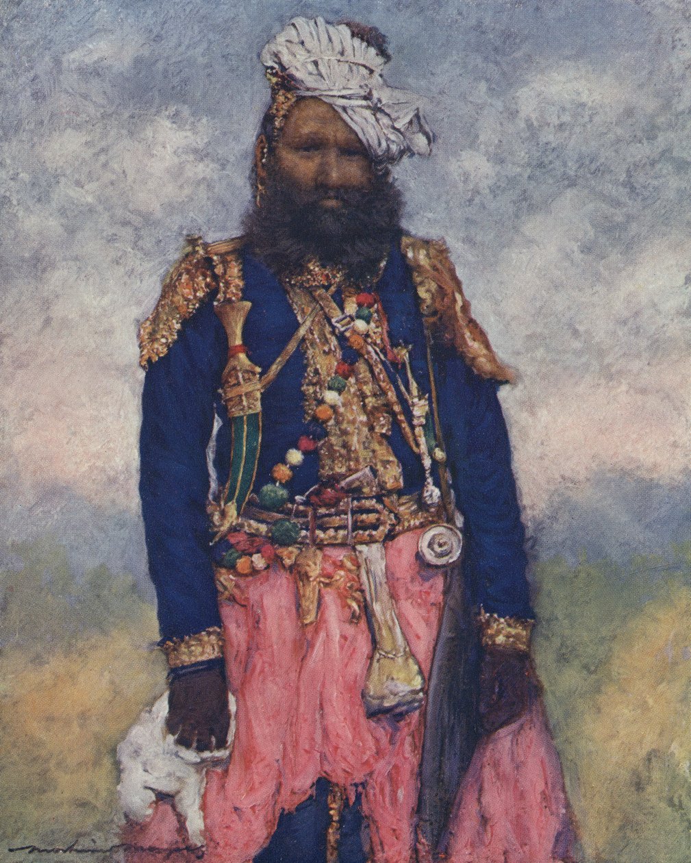 Soldado indio - principios del siglo XX de Mortimer Ludington Menpes
