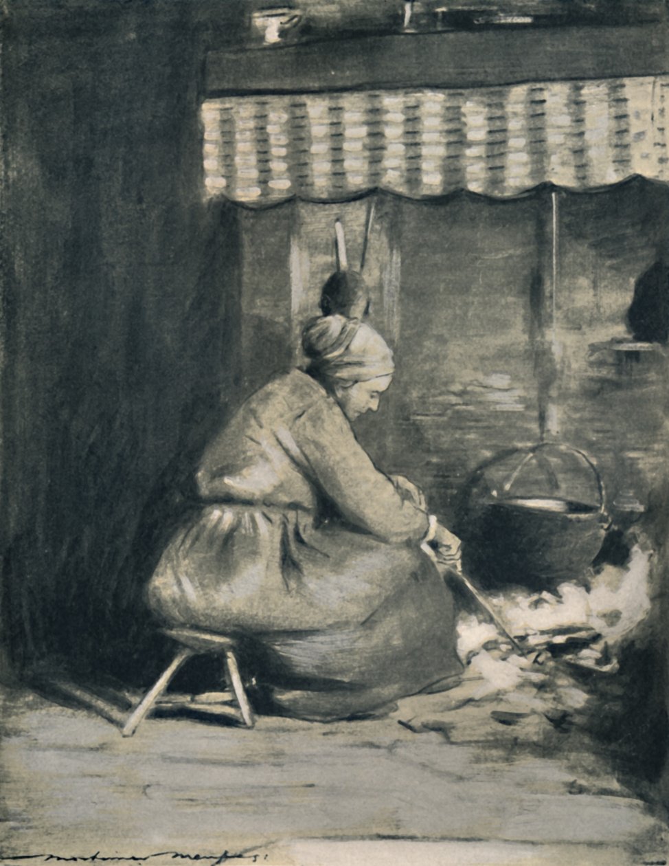 Un hogar a la antigua, 1903 de Mortimer L Menpes