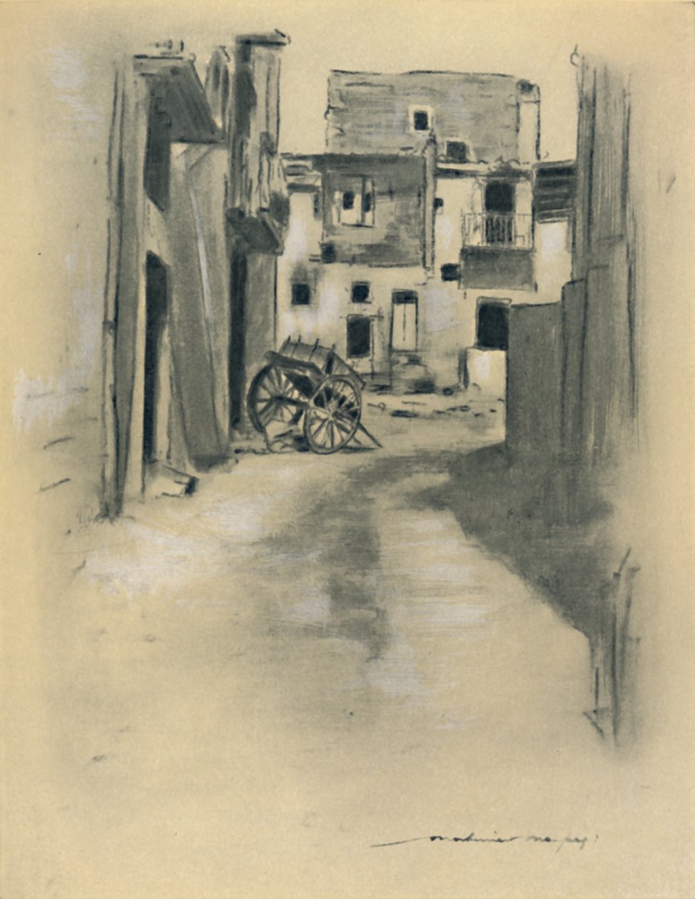 Casas abandonadas, 1903 de Mortimer L Menpes