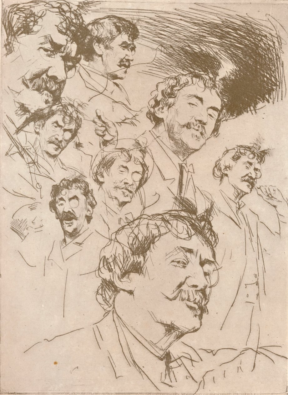 Estudio de retrato, c1880, 1904 de Mortimer L Menpes