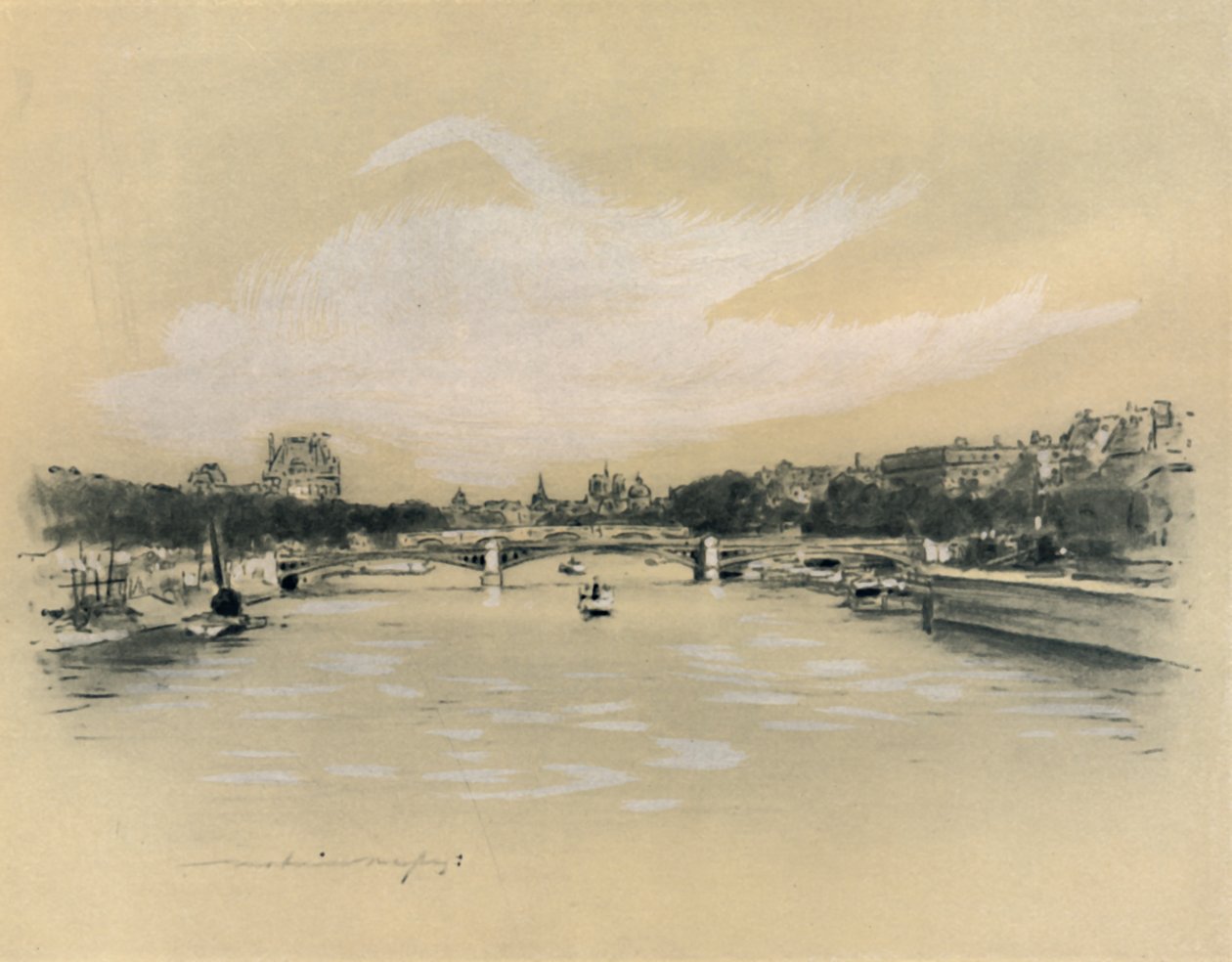 El Sena en París, 1903 de Mortimer L Menpes