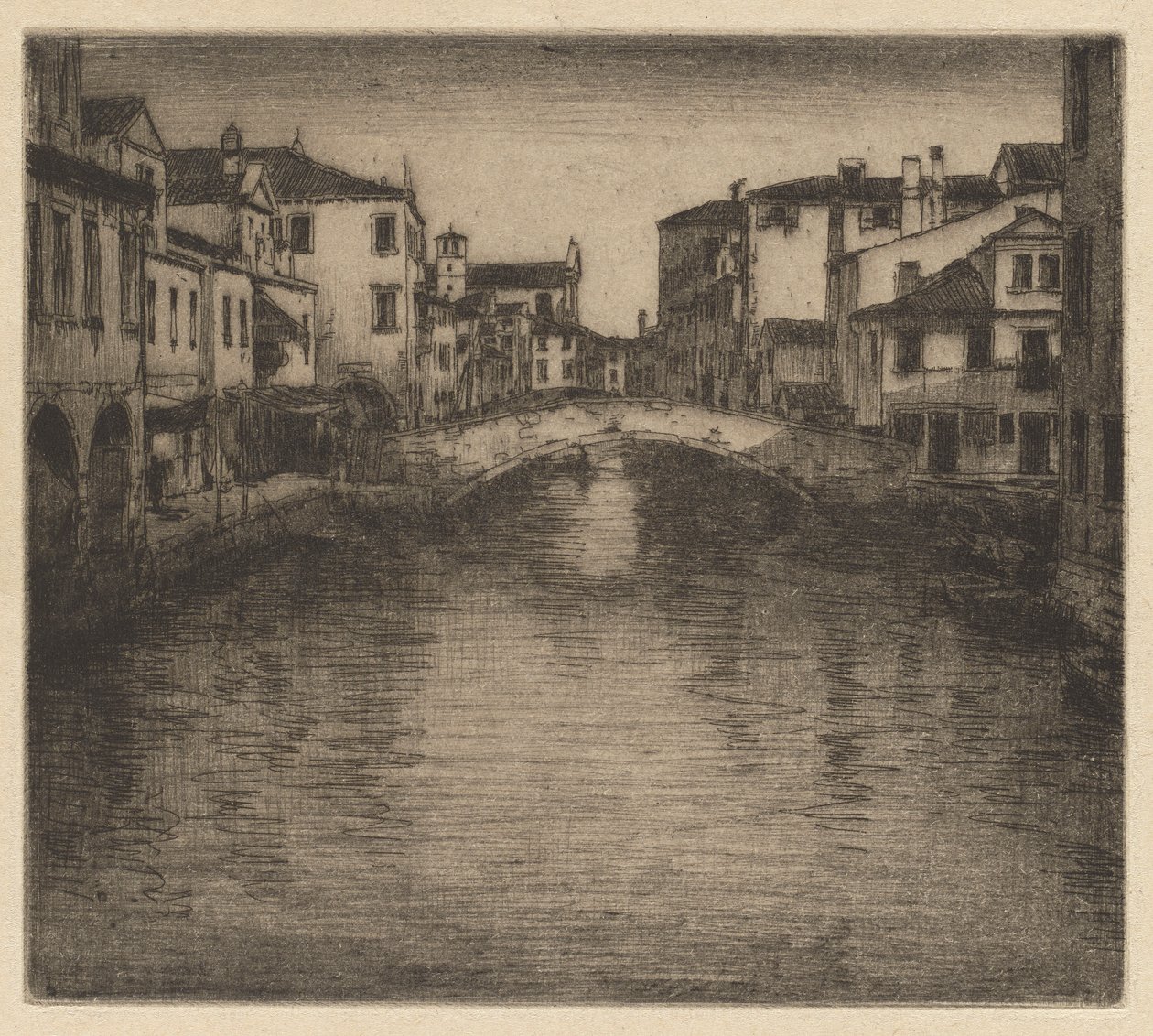 Un canal lateral, Venecia de Mortimer Menpes