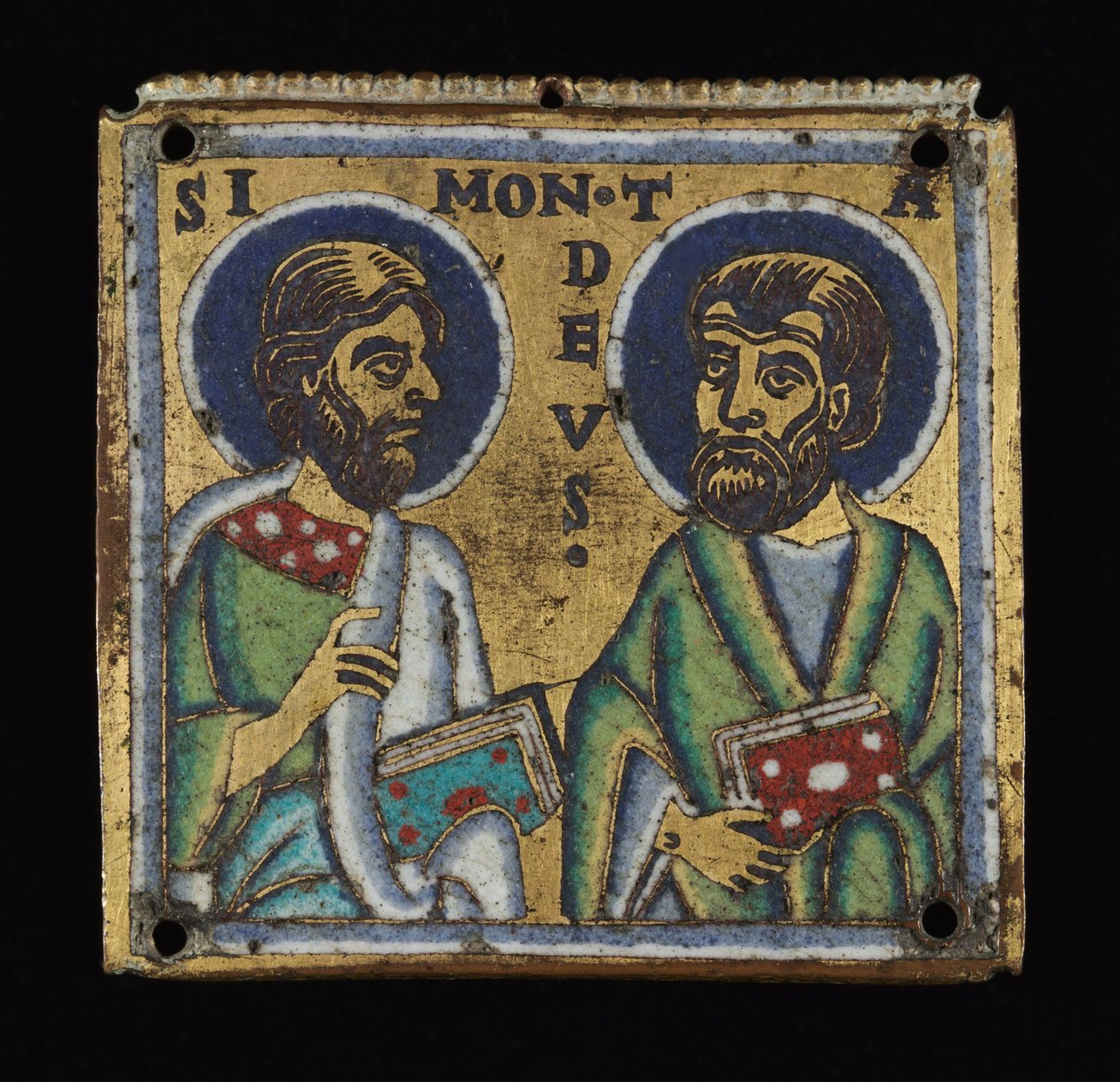 Placa: Simón y Tadeo, c.1160 de Mosan School