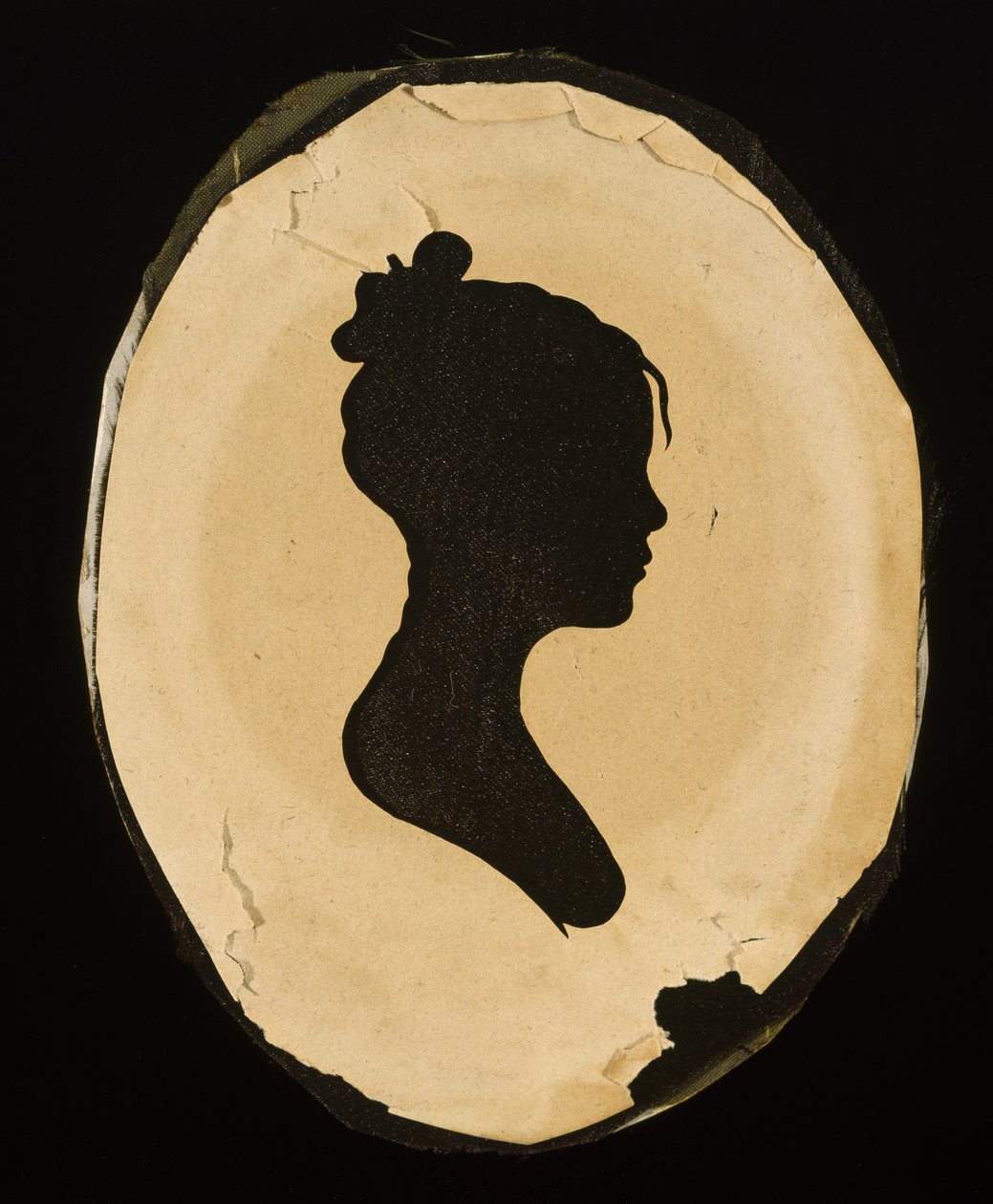 Silueta revelada de una joven, después de 1802 de Moses Williams
