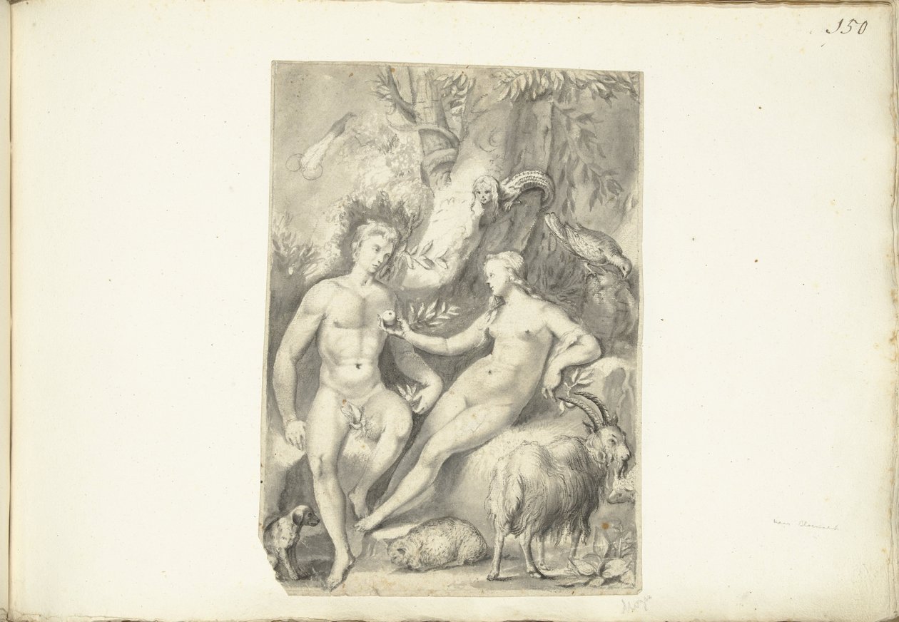 Adán y Eva de Moses Ter Borch