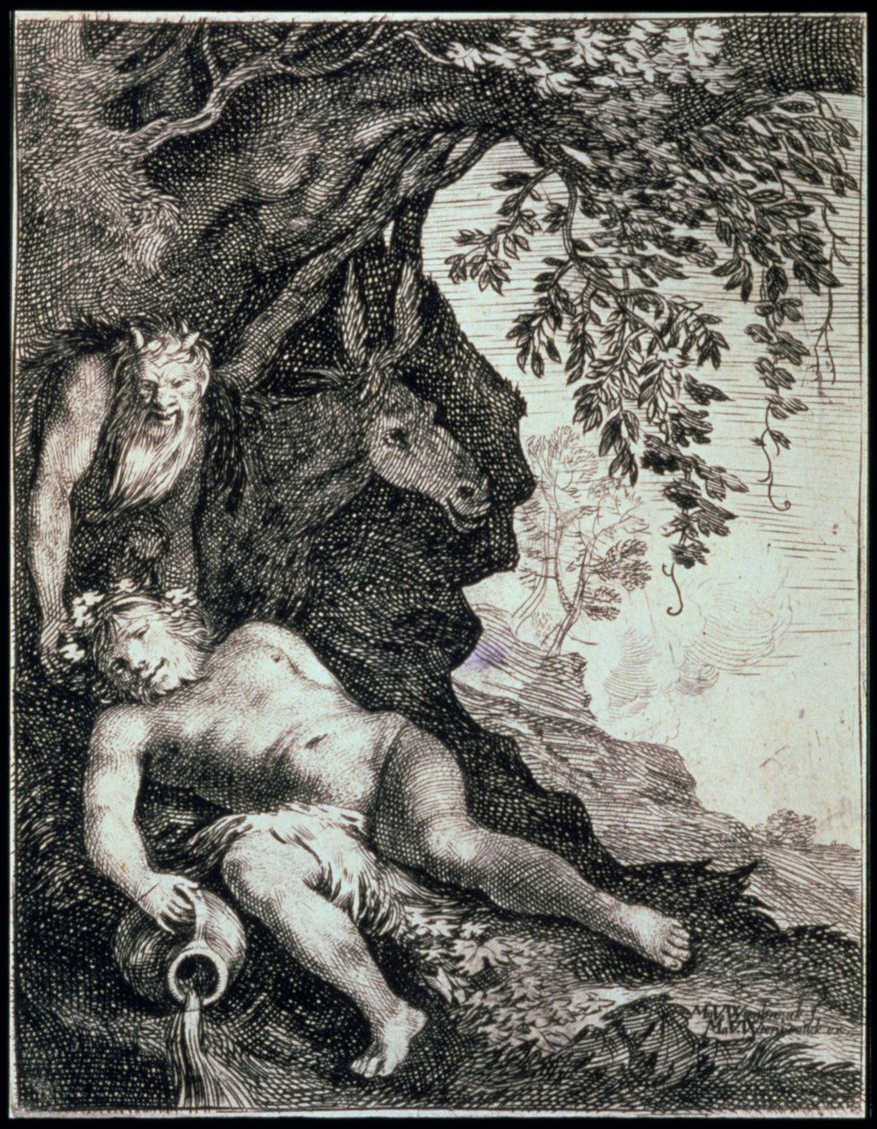 El Sileno Borracho, siglo XVII de Moses van Uyttenbroeck