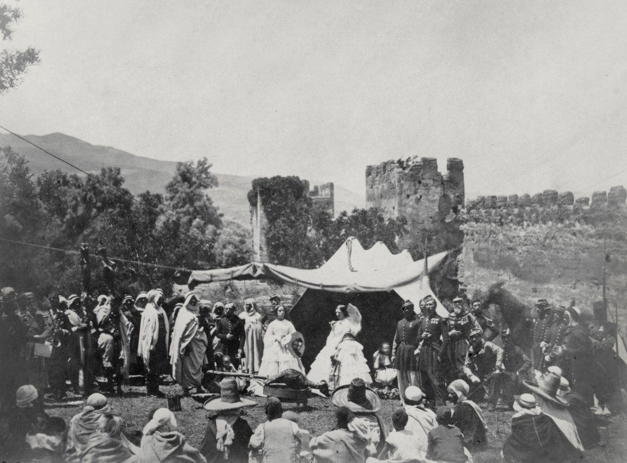 La emperatriz Eugenia (1826-1920) viajando en Argelia, junio de 1865 de Moulins