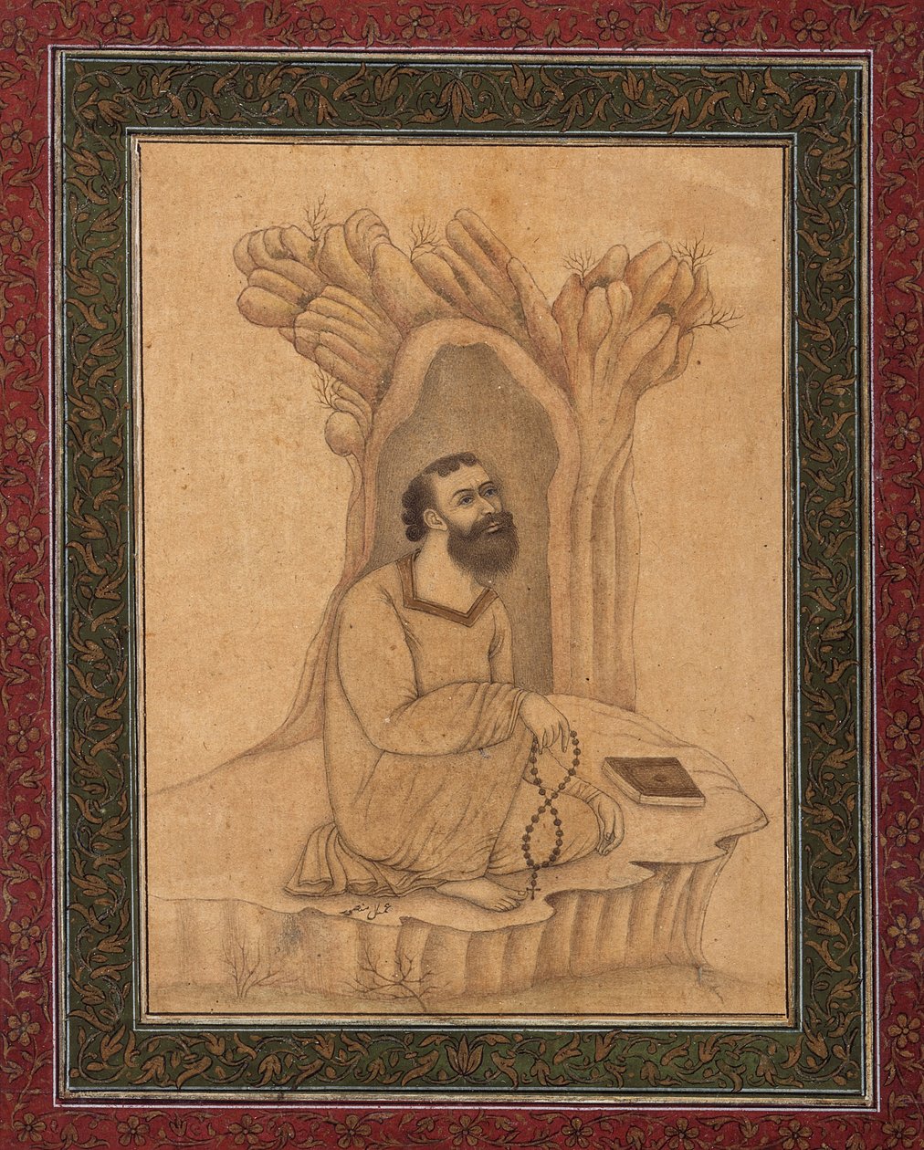 Monje Franciscano de Mughal School