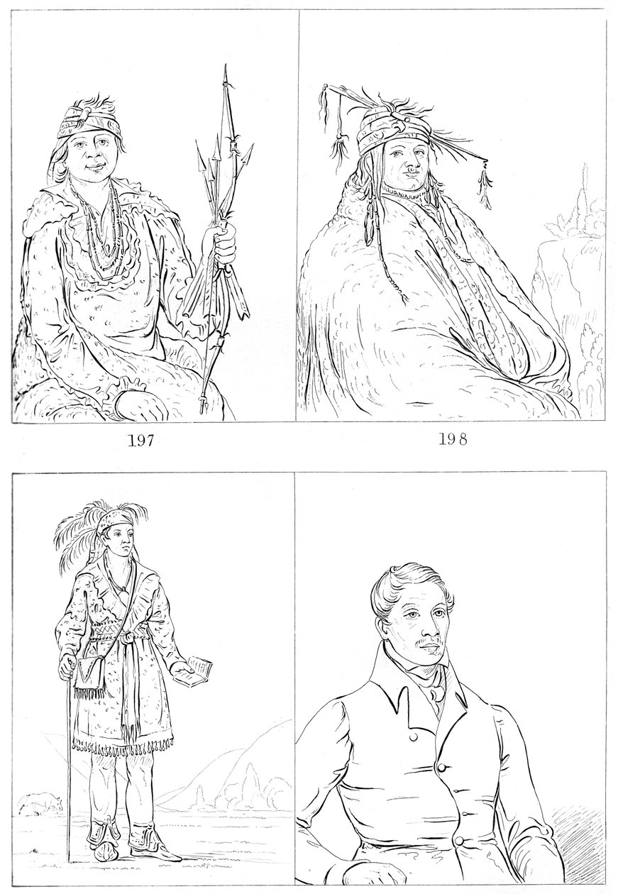 Delawares y Mohicanos, 1841 de Myers and Co