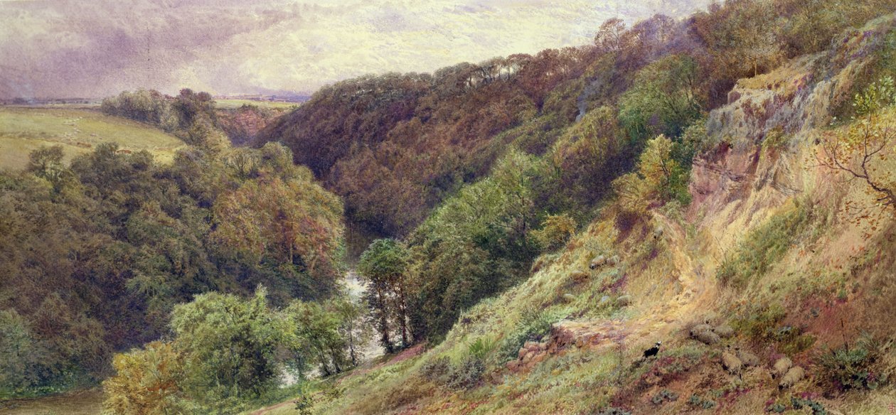 Un Valle en Devonshire de Myles Birket Foster