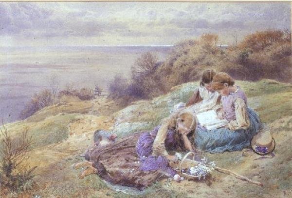 En Bonchurch, Isla de Wight de Myles Birket Foster