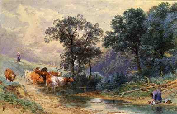 En el arroyo de Myles Birket Foster