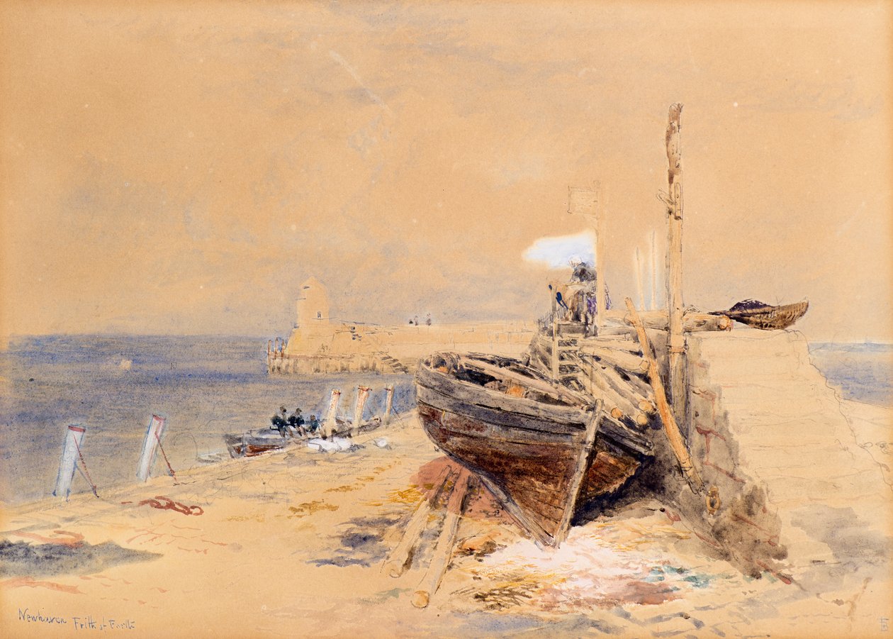 Newhaven, Firth of Forth de Myles Birket Foster